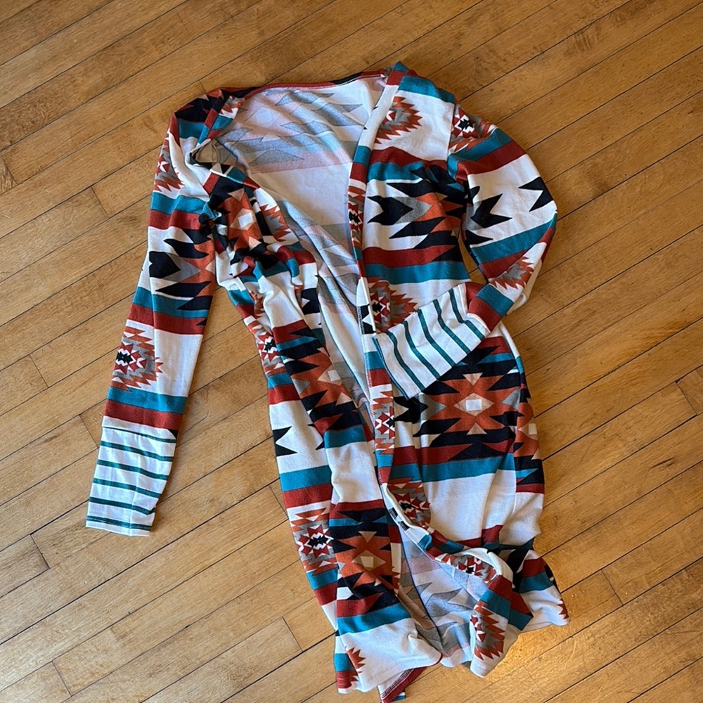 Tribal Print Long Sleeve Tunic